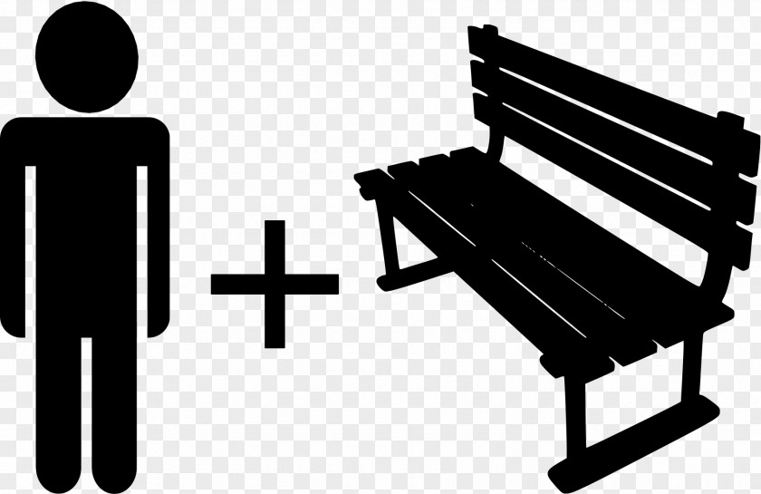 Silhouette Bench Clip Art PNG