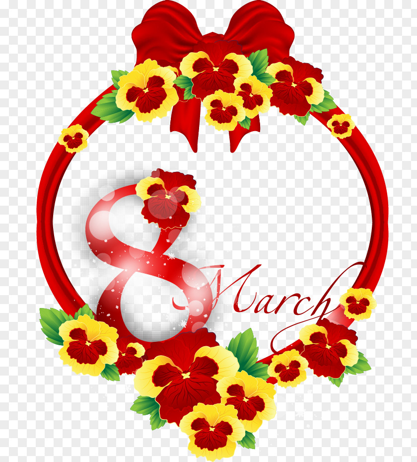 Women's Day Decorative Elements International Womens March 8 Woman Valentines PNG