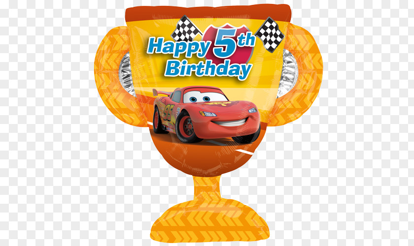 World Cup Trophy Balloon Mylar Birthday Lightning McQueen Party PNG