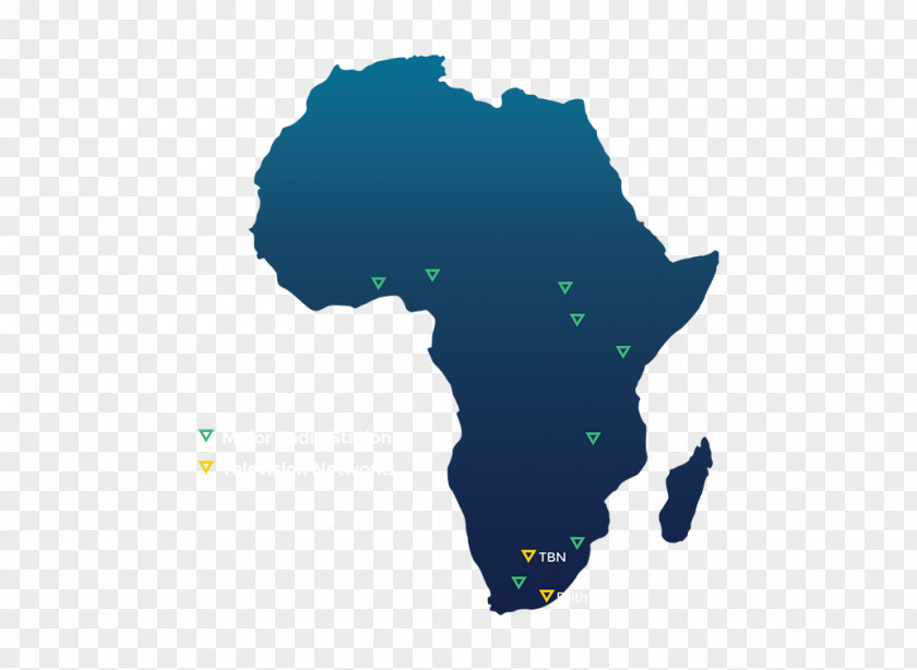 Africa Stencil Map PNG