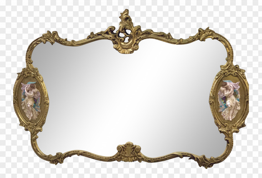 Baroque Mirror Picture Frames Gold Gilding PNG