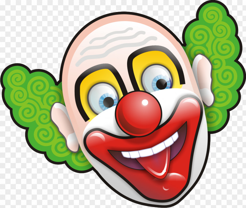 Clown Joker Evil Face Clip Art PNG