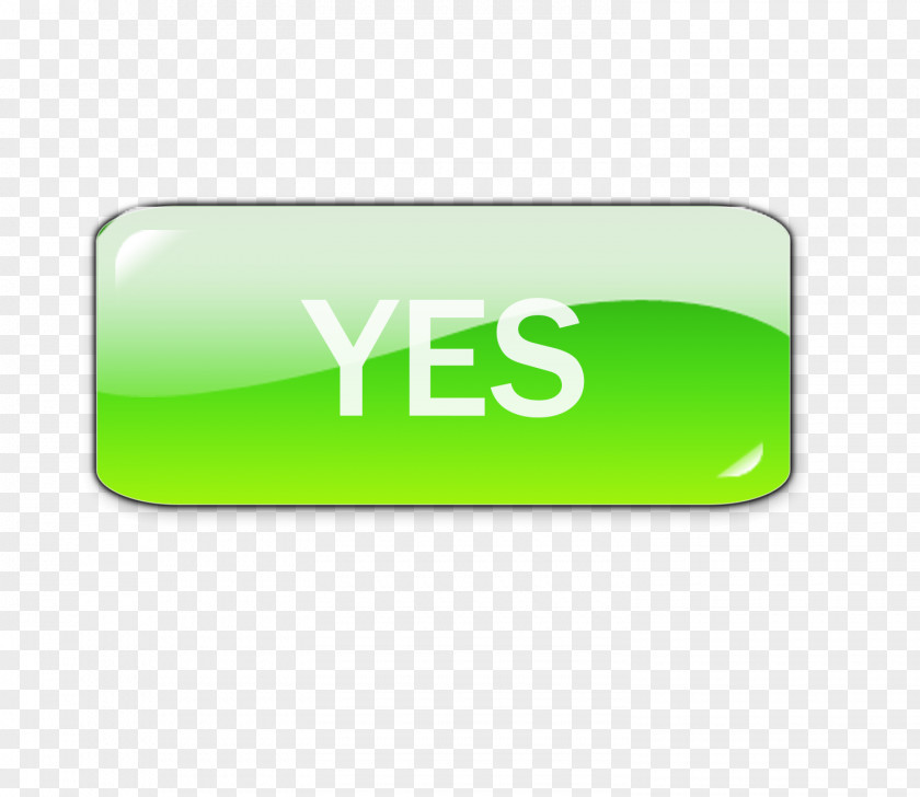 Green Yes Button Icon PNG
