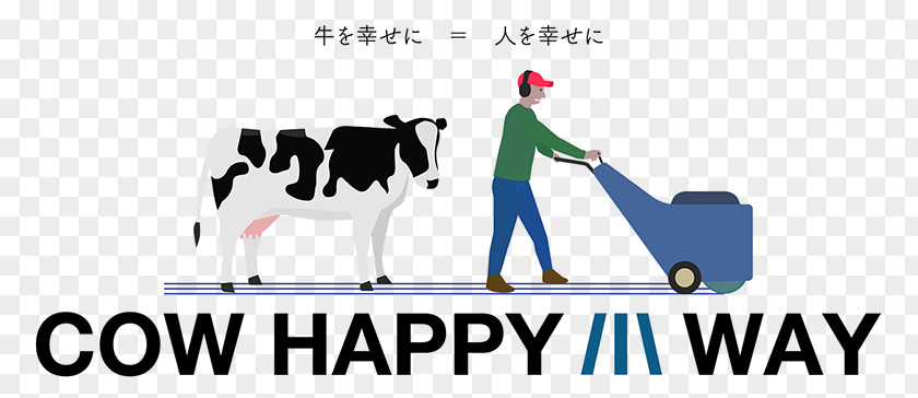 Happy Cow COW HAPPY (カウハッピー) Dairy Cattle Brand PNG