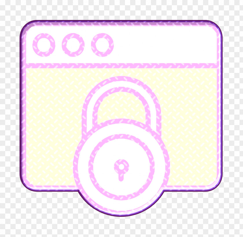 Lock Icon Webpage Cyber PNG