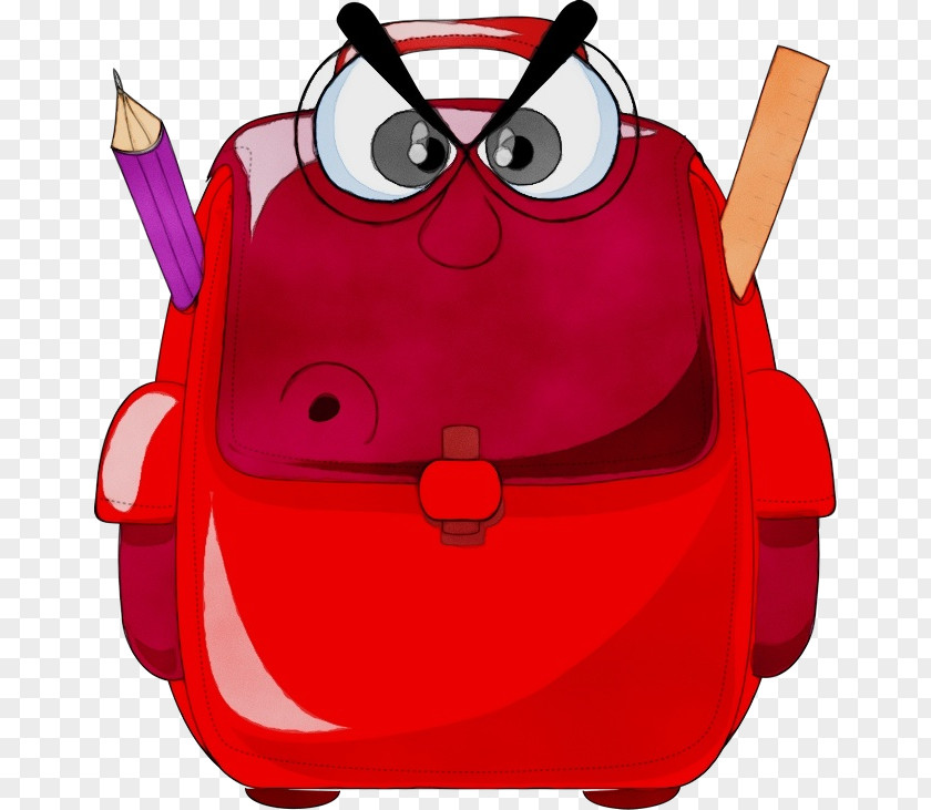 Luggage And Bags Magenta Backpack Cartoon PNG