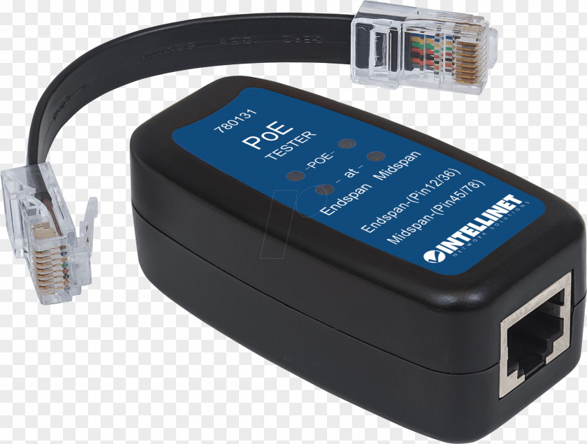 IEEE 802.3at Adapter 802.3af Intellinet PoE+ Power Over Ethernet PNG