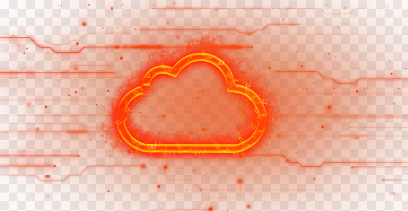 Avoid Red Light Effect Cloud Heart Font PNG