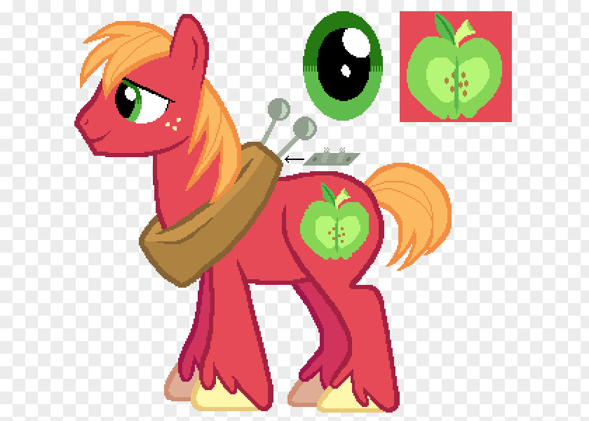 Big Mcintosh Pony McIntosh Horse Color Scheme PNG