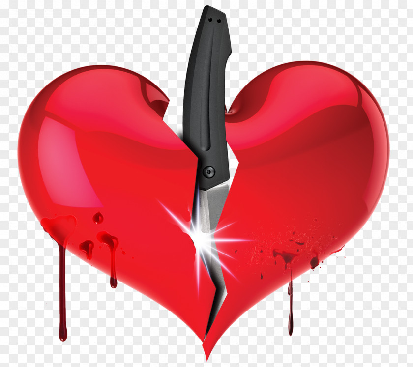 Burning Heart Knife Dagger Stabbing PNG