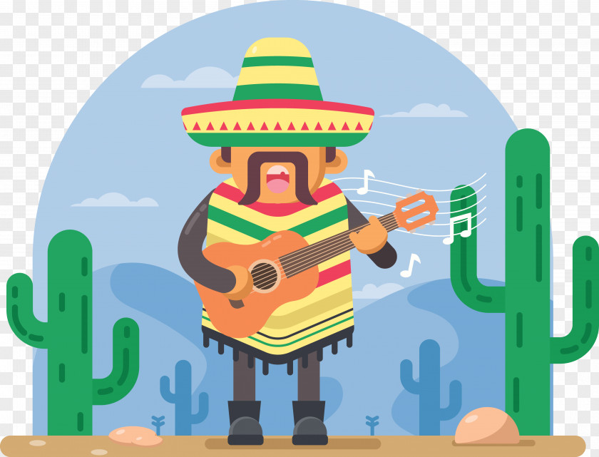 Cactus Mexico Mexican Cuisine Taco Illustration PNG