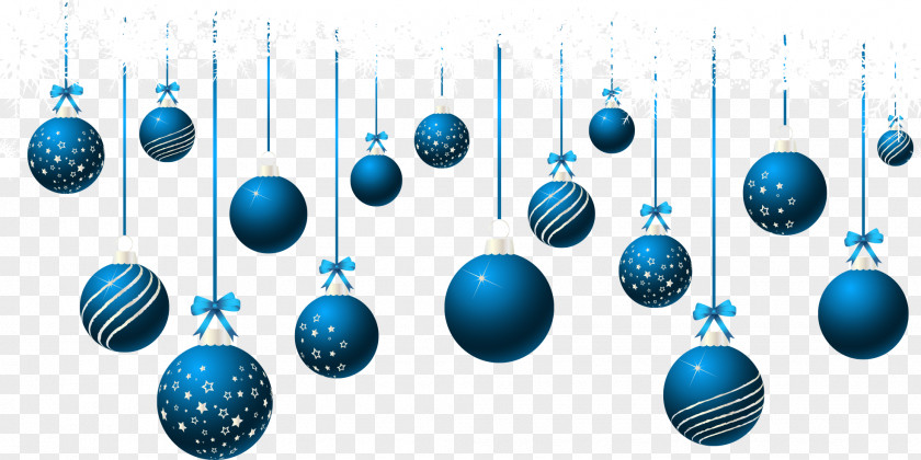 Christmas Blue Charm PNG