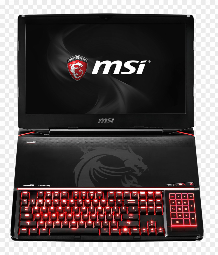 Notebook Extreme Performance Gaming Laptop GT80 Titan SLI MSI Wind Netbook Computer Keyboard PNG