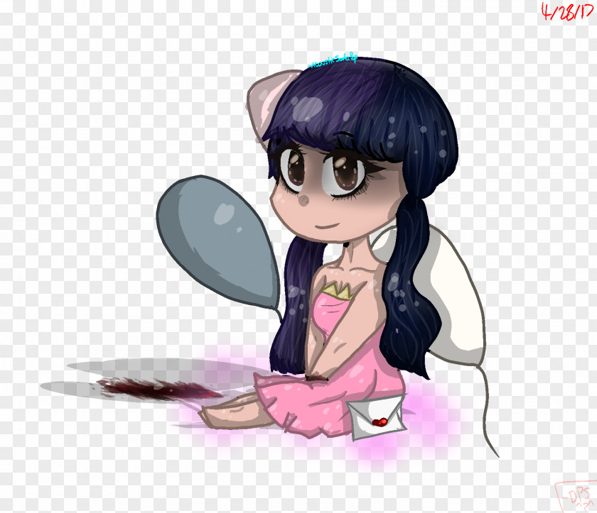 Pity Party Black Hair Cartoon Mammal Character PNG