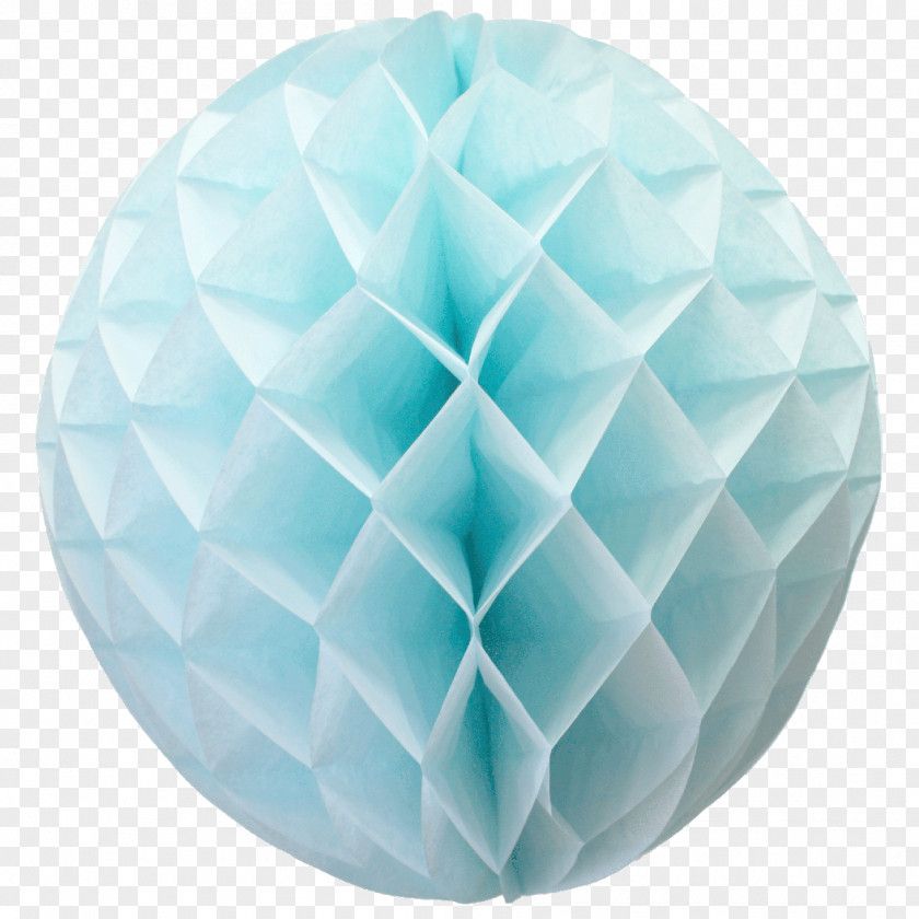 Honeycomb Paper Lantern Blue PNG