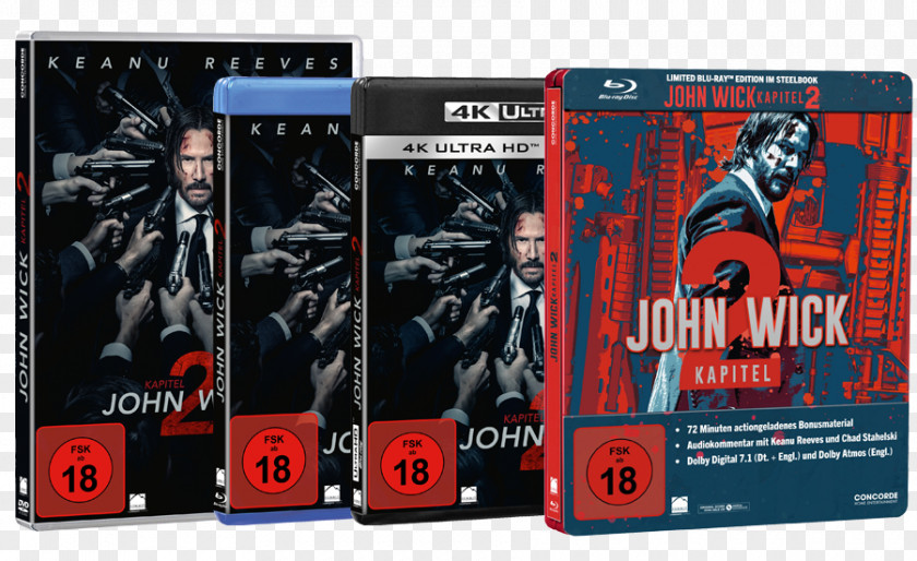 Keanu Reeves John Wick Blu-ray Disc DVD Film 0 PNG