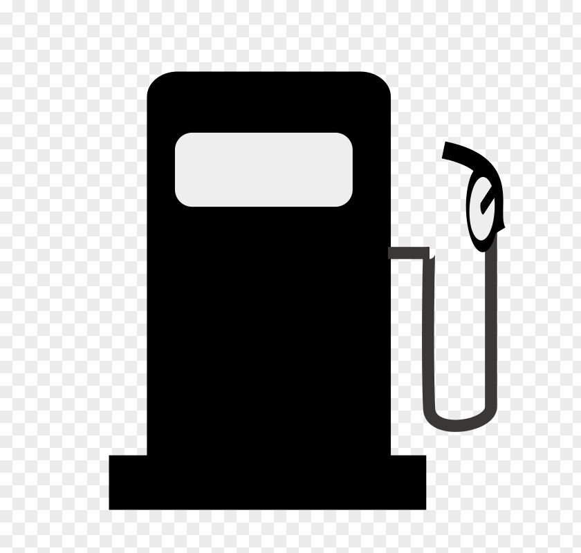 Gas Pump Clip Car Gasoline Filling Station Art PNG