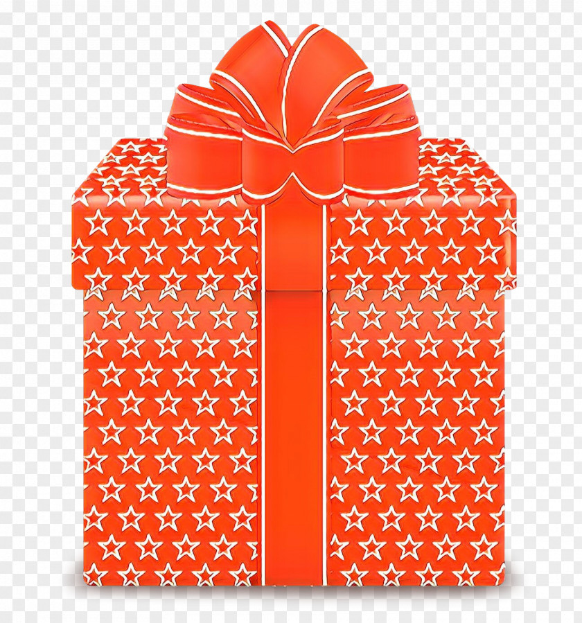 Wrapping Paper Present Orange PNG