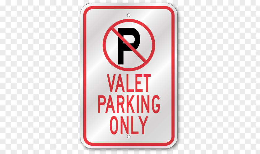 Bent Frame Valet Parking Car Park Regulatory Sign PNG