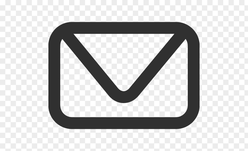 Mail Triangle Text Symbol Black PNG