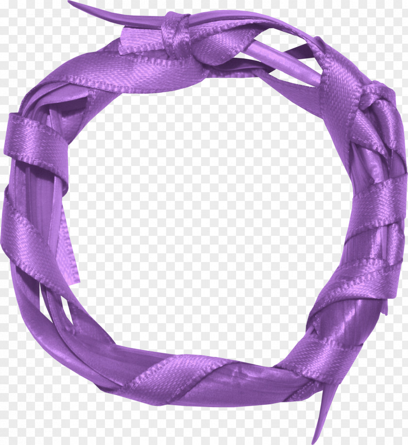 Purple Ribbon Decorative Ring Animation Icon PNG