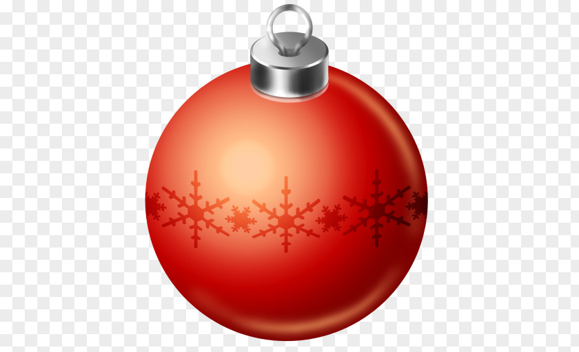 Christmas Ball Orange Ornament Decoration PNG