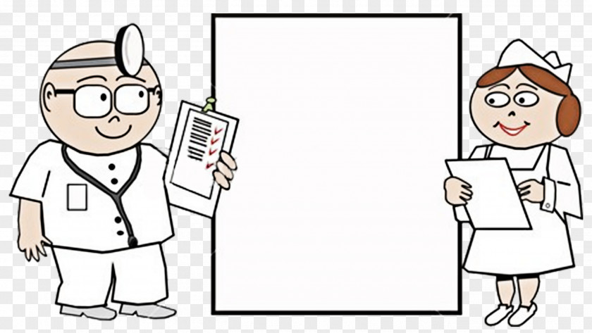 Doctors And Nurses In Front Of The Display Illustrations Nursing Physician Royalty-free Illustration PNG