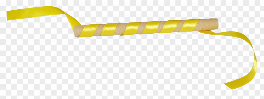 Yellow Ribbon Angle PNG