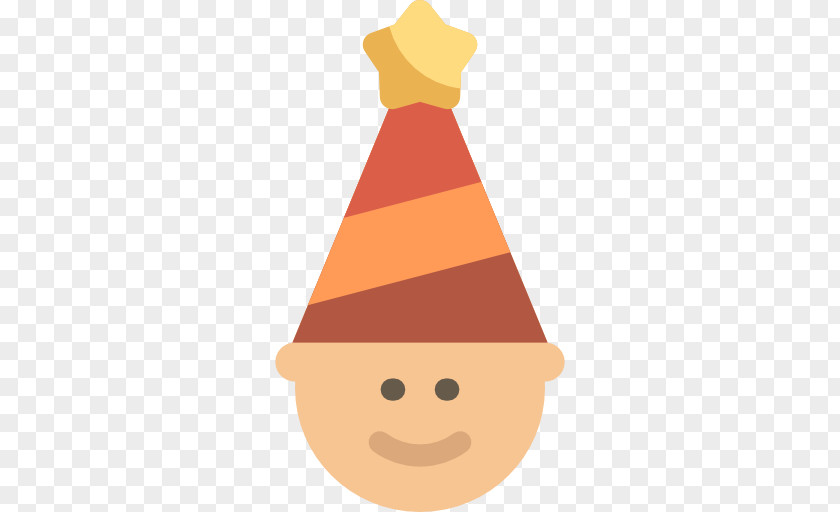 Cone Smile Orange PNG