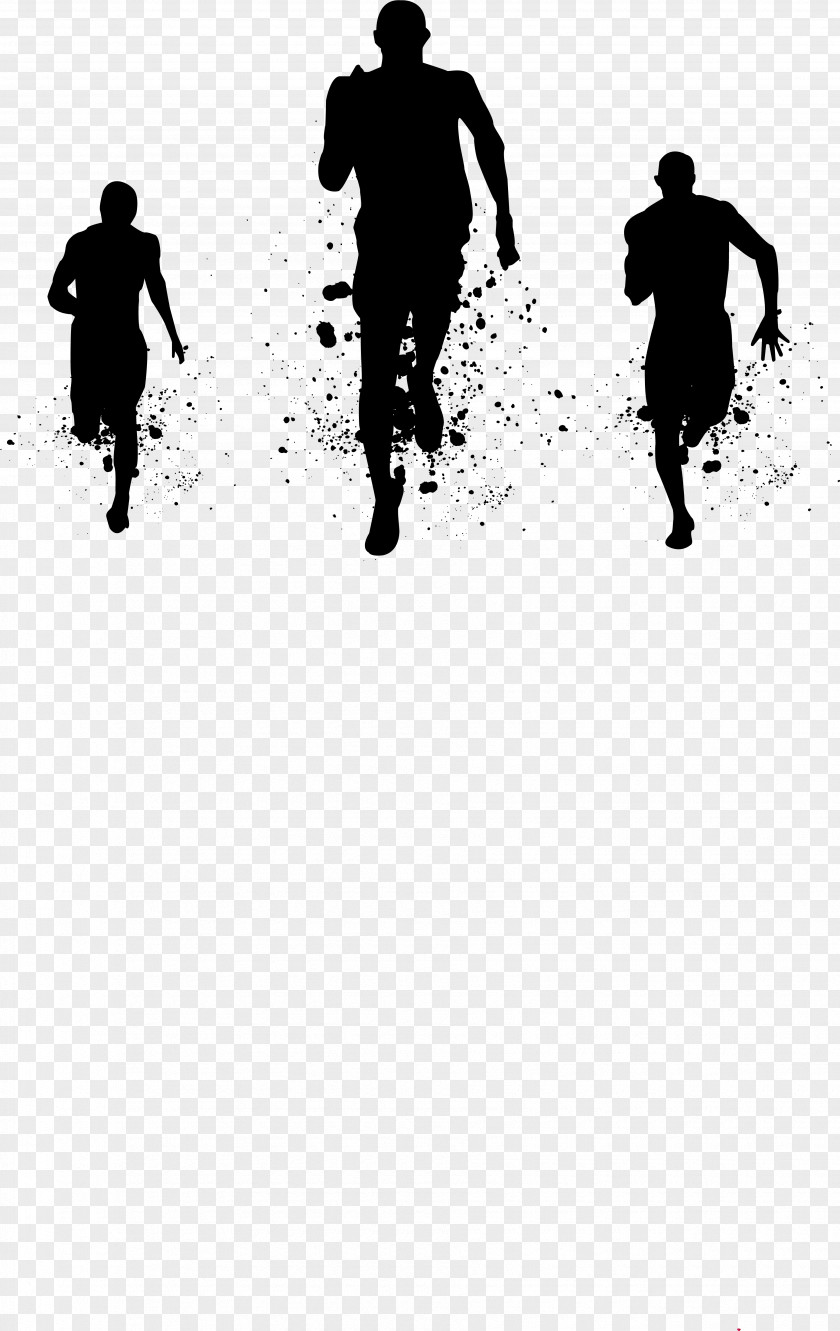 People Running Freerunning Silhouette PNG