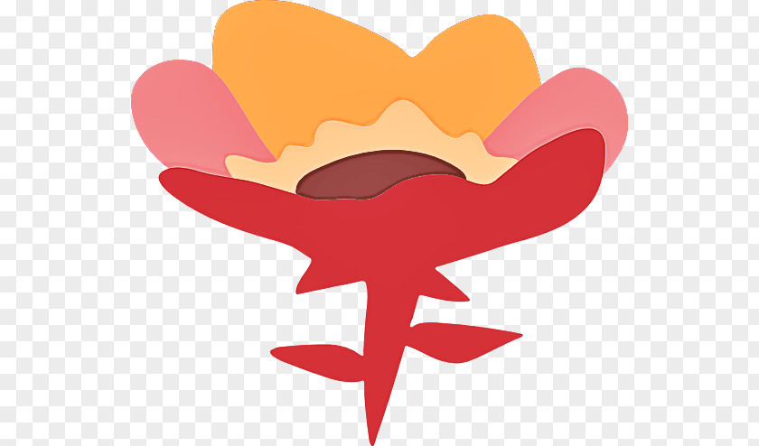 Petal Flower Red Heart Symbol PNG