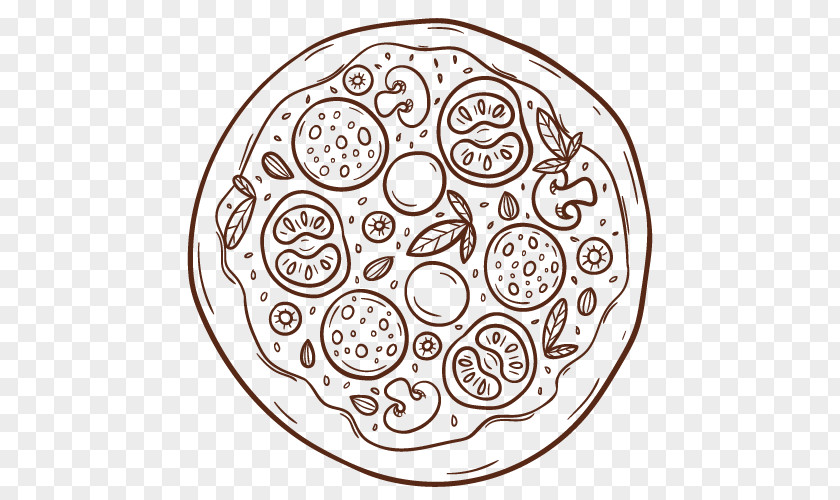 Salad Drawing Pizza Tipico & Sfizi. Marinara Sauce Restaurant Coloring Book PNG