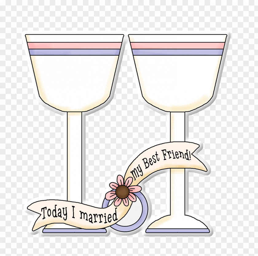 Wedding Day Marriage Bridal Shower Dress Gift Wine Glass PNG