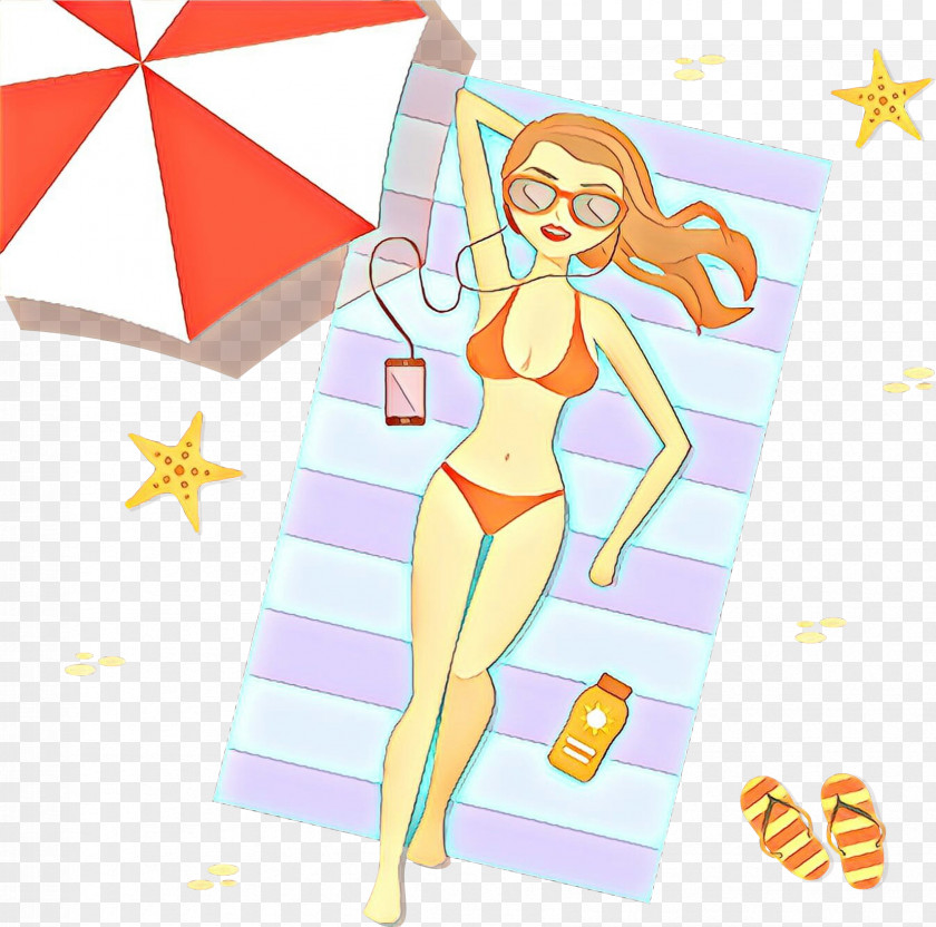 Cartoon Bikini Swimwear PNG