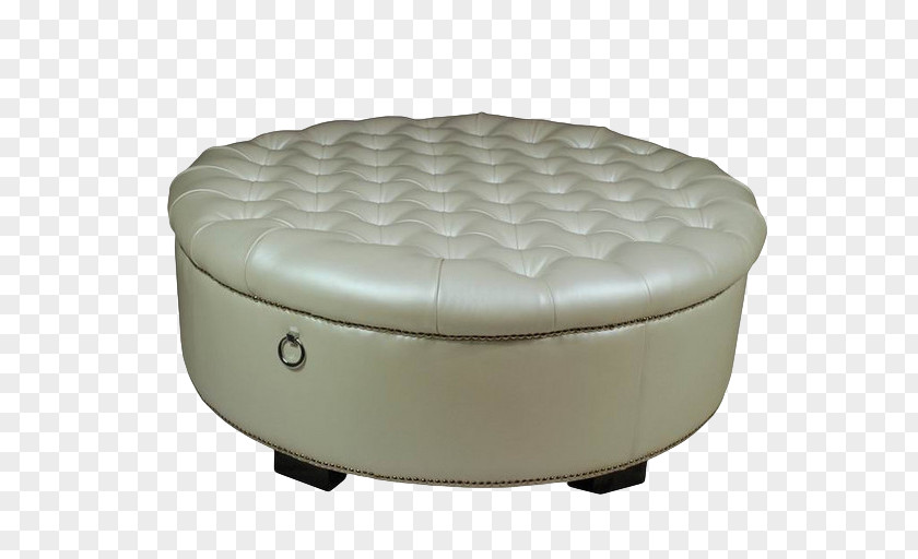 Creative White Round Sofa Foot Rests Circle PNG