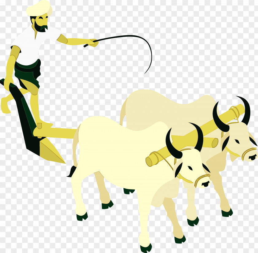 Horse Goat Cat-like Dairy Cattle Cartoon PNG