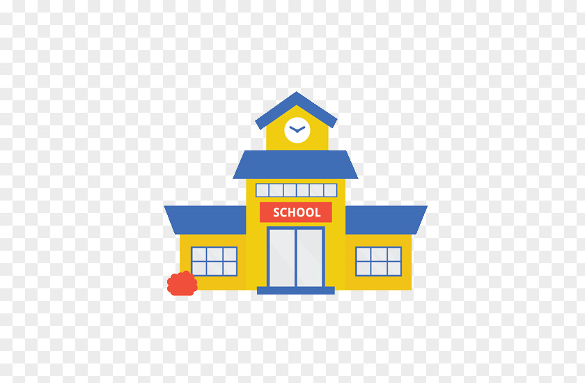 Logo Rectangle School Building Cartoon PNG