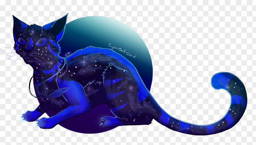 Purple Cloud Cat Oort Drawing Blue Tail PNG