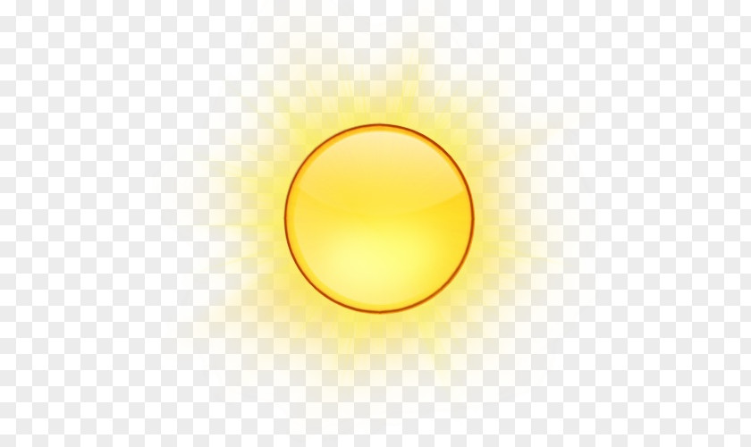 Sunlight Sphere Yellow Background PNG