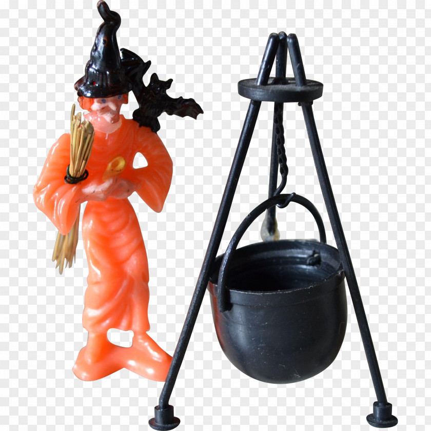 Witch Decoration Cauldron Broom Witchcraft Halloween PNG
