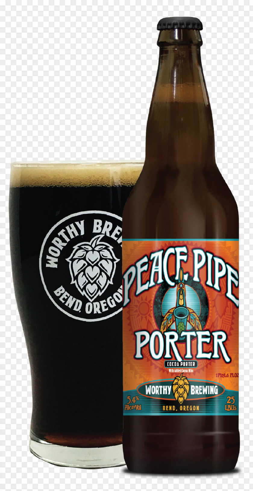 Beer Ale Worthy Brewing Company Bottle Stout PNG