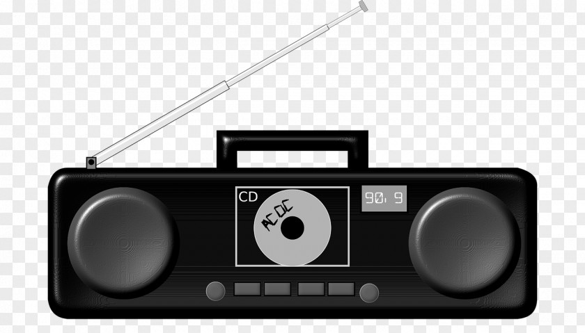 Radio Compact Disc Boombox Clip Art PNG