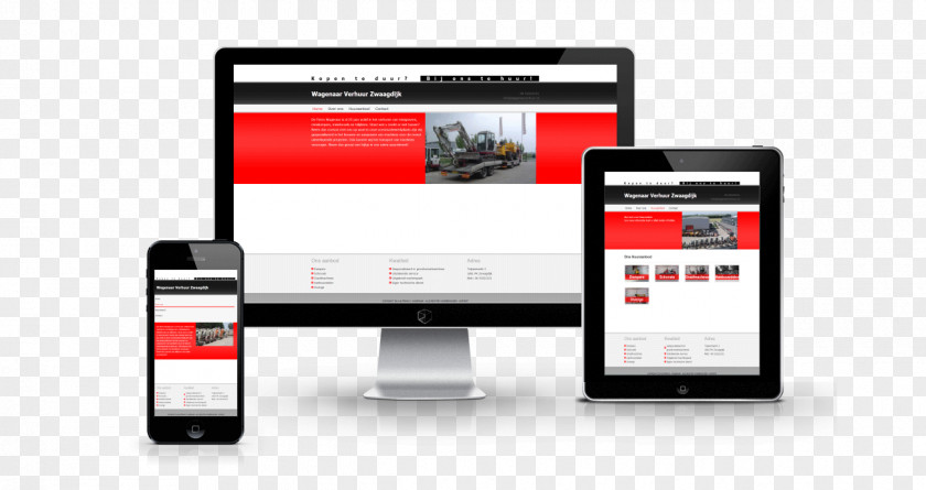 Smartphone Responsive Web Design Wagenaar Verhuur Display Advertising PNG