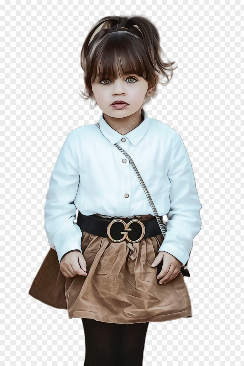 Tshirt Wig Little Girl PNG