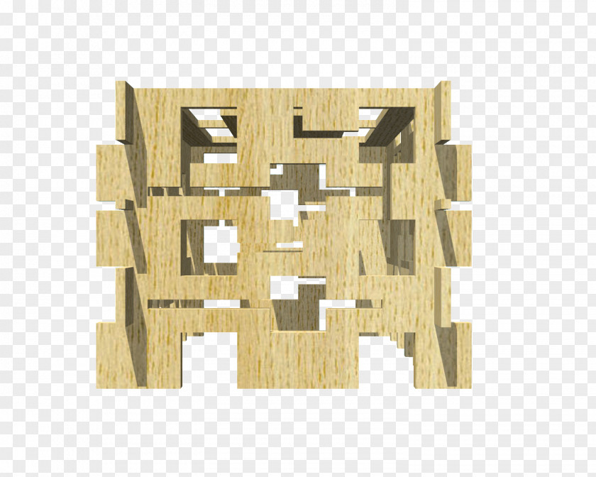 Angle Plywood Floor Plan PNG