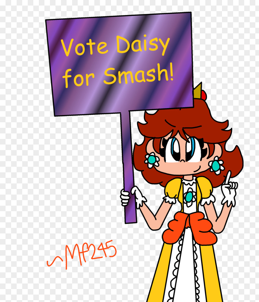 Daisy Super Smash Human Behavior Character Clip Art PNG