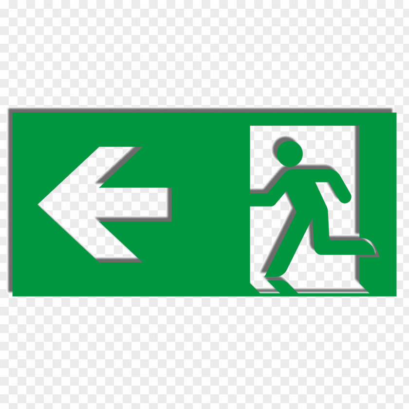 Folie Transparent New York City Exit Sign Emergency Sticker Fluchtweg PNG