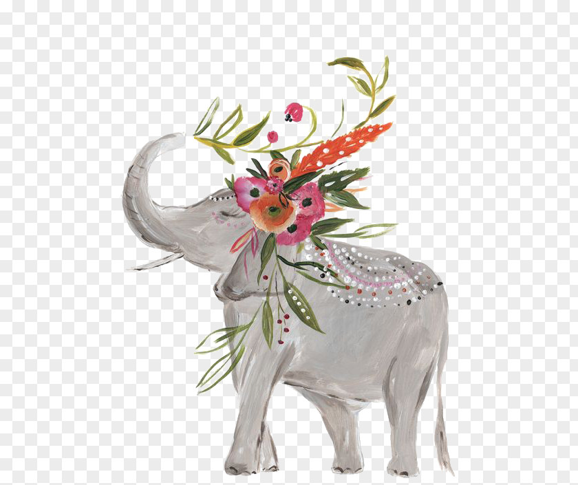 Hand-painted Baby Elephant IPhone 7 Plus 6 X 6S 8 PNG