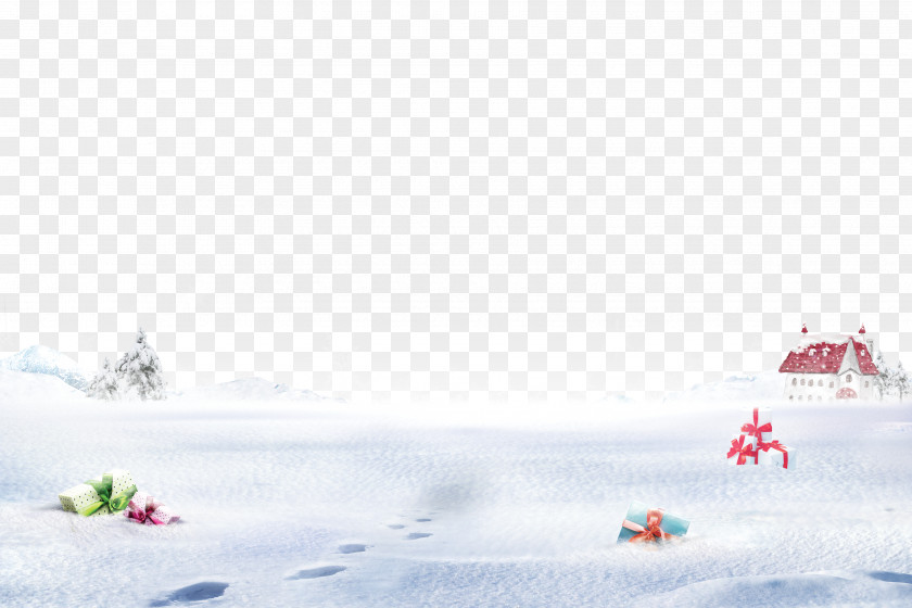 Ice House Winter Snow Widescreen Wallpaper PNG