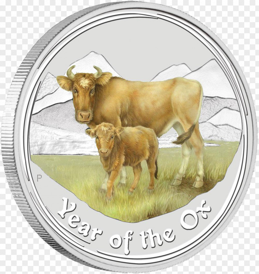 Ox Perth Mint Bullion Silver Coin PNG